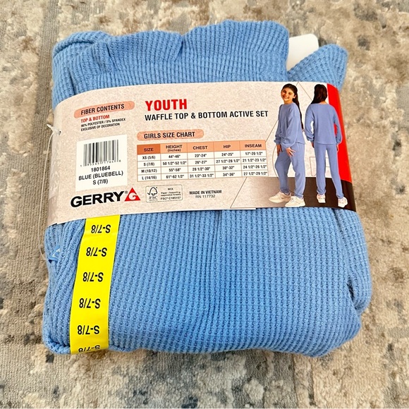 Gerry Youth 2-piece Waffle Set. Size XS-5/6; 
S- 7/8 - Picture 7 of 8